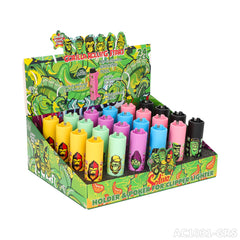 Gorilla Roling Stars Brand Series Lighter Set: Printed With Customized Pattern, Height 78mm, Diameter 20mm, 18g/Pc, 24 Pieces/Display Box