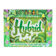 GORILLA ROLLING STARS Shatter Resistant Glass Rolling Tray, 6.3” x 4.8” size Cigarette Rolling Tray