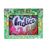 GORILLA ROLLING STARS Shatter Resistant Glass Rolling Tray, 6.3” x 4.8” size Cigarette Rolling Tray