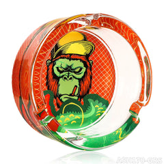 Gorilla Roling Stars 85mm Circular Ashtray With Grs Gorilla Pattern Printed On The Bottom, Weighing 218g/Pcs, 6 Mixed/Display Boxes