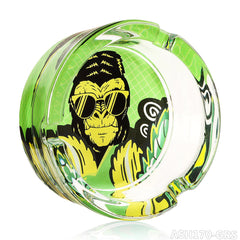 Gorilla Roling Stars 85mm Circular Ashtray With Grs Gorilla Pattern Printed On The Bottom, Weighing 218g/Pcs, 6 Mixed/Display Boxes
