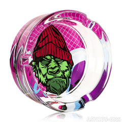 Gorilla Roling Stars 85mm Circular Ashtray With Grs Gorilla Pattern Printed On The Bottom, Weighing 218g/Pcs, 6 Mixed/Display Boxes