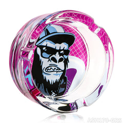 Gorilla Roling Stars 85mm Circular Ashtray With Grs Gorilla Pattern Printed On The Bottom, Weighing 218g/Pcs, 6 Mixed/Display Boxes
