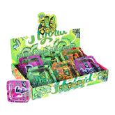 GORILLA ROLLING STARS Shatter Resistant Glass Ashtray, 93 x 42 mm Square Cigarette Ashtray with Cigarette Holder, 6 PCS / Box