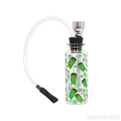 Gorilla Roling Stars Brand Series Transparent Glass Bottle Water Pipe+1 Small Silicone Straw+1 Metal Tube, Uv Pattern On The Bottle Body, 12 Mixed/1 Display Box