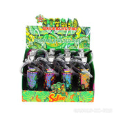 Gorilla Roling Stars Brand Series Transparent Glass Bottle Water Pipe+1 Small Silicone Straw+1 Metal Tube, Uv Pattern On The Bottle Body, 12 Mixed/1 Display Box