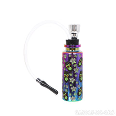 Gorilla Roling Stars Brand Series Transparent Glass Bottle Water Pipe+1 Small Silicone Straw+1 Metal Tube, Uv Pattern On The Bottle Body, 12 Mixed/1 Display Box
