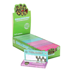 GORILLA ROLLING STARS 1 1/4 Size Transparent Cellulose Rolling Papers with Rolling Tips, Slow Burning & Organic Rolling Paper, 32 PCS / Pack 24 Pack / Box