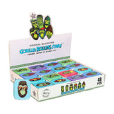 GORILLA ROLLING STARS Flip Smell Proof Metal Tin, 62 x 50 mm Metal Storage Case, Colorful Tinplate Storage Box, 48 PCS / Box