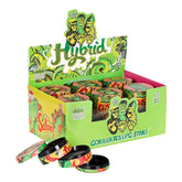 Gorilla Rolling Stars Yellow Zinc Alloy Tobacco Grinder, 4 Lay Ø 50 Metal Herb Grinder, Portable & Easy Clean Smoker Grinder, 6 PCS / Box