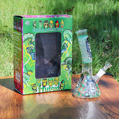 GORILLA ROLLING STARS Glass Bong Kit, Shatter Resistant & Portable Glass Bong, 114 mm Glass Cigarette Holder
