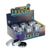 Gorilla Rolling Stars Zinc Alloy Tobacco Grinder, 3 Lay Ø 40 Metal Herb Grinder, Portable & Easy Clean Smoker Grinder, 12 PCS / Box