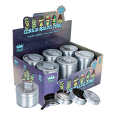 Gorilla Rolling Stars Zinc Alloy Tobacco Grinder, 4 Lay Ø 50 Metal Herb Grinder, Portable & Easy Clean Smoker Grinder, 12 PCS / Box