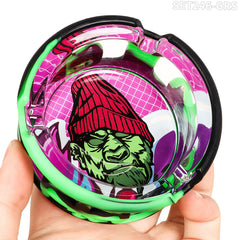 Gorilla Roling Stars Grs Brand Glass Ashtray Combination Set: 85mm Glass Ashtray