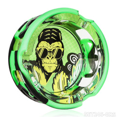 Gorilla Roling Stars Grs Brand Glass Ashtray Combination Set: 85mm Glass Ashtray