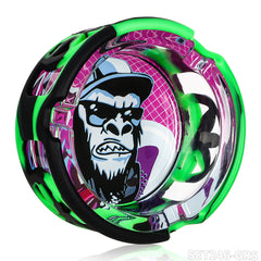 Gorilla Roling Stars Grs Brand Glass Ashtray Combination Set: 85mm Glass Ashtray