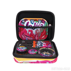 Gorilla Rolling Stars Water Pipe Kit With Glass Jar+Rolling Tray+Ashtray+Joint Holder+Metal Grinder