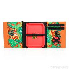 Gorilla rolling star smoking kit plastic grinder+smoking pipe+ joint holder+rolling paper+rolling tray