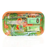 Gorilla Rolling Star Smoking Kit Plastic Grinder+Glass Pipe+ Joint Holder+Rolling Paper+Rolling Tray+Pre-Rolled Cone