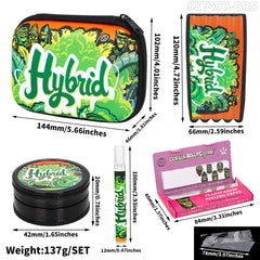 Gorilla rolling star smoking kit plastic grinder+smoking pipe+5 holes joint holder+rolling paper