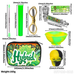 Gorilla Rolling Star Smoking Kit Rolling Paper+Joint Holder+Silicone Bowl+Smoking Pipe+Scissors+Spoon