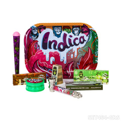 Gorilla rolling star smoking kit rolling paper+metal pipe+joint holder+grinder+filter tips