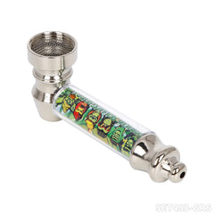 Gorilla Rolling Star Smoking Pipe Kit Metal Pipe+30mm Plastic Grinder