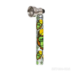 Gorilla Rolling Star Smoking Pipe Kit Glass Pipe+Plastic Grinder