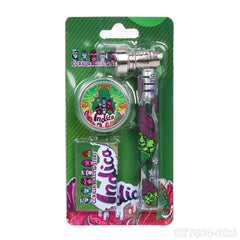 Gorilla Rolling Star Smoking Pipe Kit Glass Pipe+Plastic Grinder