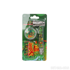 Gorilla Rolling Star Smoking Pipe Kit With Metal Pipe +Metal Grinder+Stainless Steel Screen