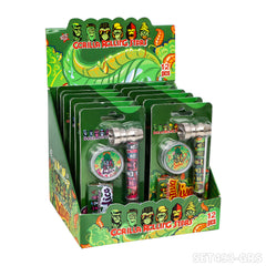 Gorilla Rolling Star Smoking Pipe Kit With Metal Pipe +Plastic Grinder+Stainless Steel Screen