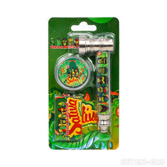 Gorilla Rolling Star Smoking Pipe Kit With Metal Pipe +Plastic Grinder+Stainless Steel Screen