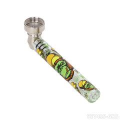 Gorilla Rolling Star Smoking Pipe Kit With Glass Pipe +Metal Grinder+Stainless Steel Screen