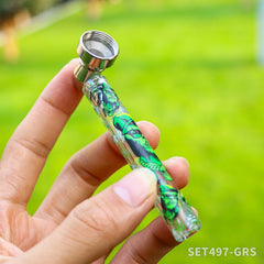 Gorilla Rolling Star Smoking Pipe Kit With glass Pipe + Stainless Steel Screen