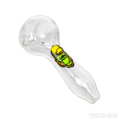 Gorilla Roling Stars Brand Glass Pipe: The Pipe Has A Transfer Film Pattern On It, With A Length Of 102mm And A Width Of 41mm, 44g/Pcs, 12 Pieces/Display Box, Mixed Pattern For Sale