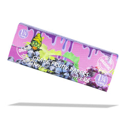 GORILLA ROLLING STARS Grape Flavored Rolling Paper with Rolling Tips, 1 1/4 Size Organic Rolling Papers, 50 PCS / Pack 24 Pack / Box