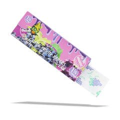 GORILLA ROLLING STARS Grape Flavored Rolling Paper with Rolling Tips, 1 1/4 Size Organic Rolling Papers, 50 PCS / Pack 24 Pack / Box