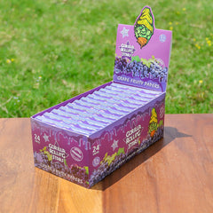 GORILLA ROLLING STARS Grape Flavored Rolling Paper with Rolling Tips, 1 1/4 Size Organic Rolling Papers, 50 PCS / Pack 24 Pack / Box