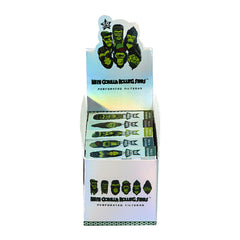 GORILLA ROLLING STARS 18 x 44 mm Mini Size Rolling Tips, Natural Organic Rolling White Tips, 50 Tips / Pack 25 Pack / Box