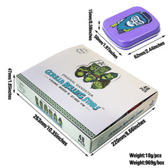 GORILLA ROLLING STARS Flip Smell Proof Metal Tin, 62 x 50 mm Metal Storage Case, Colorful Tinplate Storage Box, 48 PCS / Box