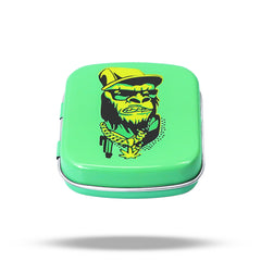 GORILLA ROLLING STARS Flip Smell Proof Metal Tin, 62 x 50 mm Metal Storage Case, Colorful Tinplate Storage Box, 48 PCS / Box