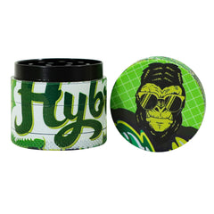 Gorilla Rolling Stars Green Zinc Alloy Tobacco Grinder, 4 Lay Ø 40 Metal Herb Grinder, Portable & Easy Clean Smoker Grinder, 6 PCS / Box