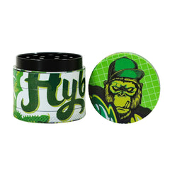 Gorilla Rolling Stars Green Zinc Alloy Tobacco Grinder, 4 Lay Ø 40 Metal Herb Grinder, Portable & Easy Clean Smoker Grinder, 6 PCS / Box