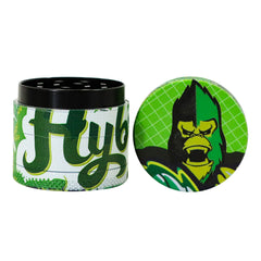 Gorilla Rolling Stars Green Zinc Alloy Tobacco Grinder, 4 Lay Ø 40 Metal Herb Grinder, Portable & Easy Clean Smoker Grinder, 6 PCS / Box