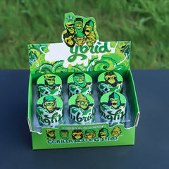 Gorilla Rolling Stars Green Zinc Alloy Tobacco Grinder, 4 Lay Ø 40 Metal Herb Grinder, Portable & Easy Clean Smoker Grinder, 6 PCS / Box