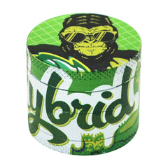 Gorilla Rolling Stars Green Zinc Alloy Tobacco Grinder, 4 Lay Ø 40 Metal Herb Grinder, Portable & Easy Clean Smoker Grinder, 6 PCS / Box