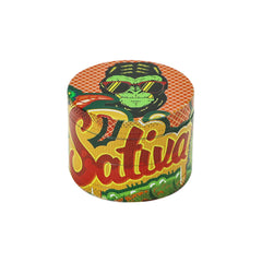 Gorilla Rolling Stars Yellow Zinc Alloy Tobacco Grinder, 4 Lay Ø 50 Metal Herb Grinder, Portable & Easy Clean Smoker Grinder, 6 PCS / Box