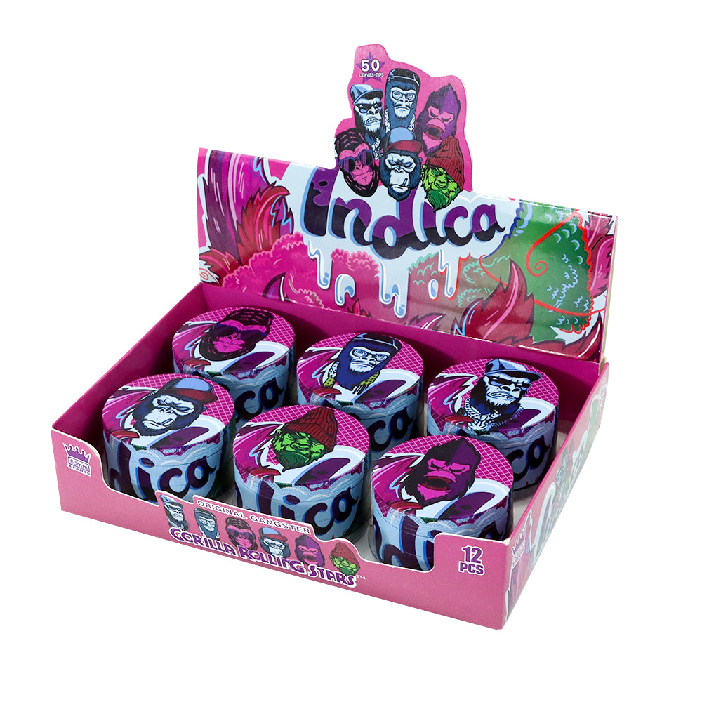 Gorilla Rolling Stars Purple Zinc Alloy Tobacco Grinder, 4 Lay Ø 63 Metal Herb Grinder, Portable & Easy Clean Smoker Grinder, 6 PCS / Box Gorilla Rolling Stars Purple Zinc Alloy Tobacco Grinder, 4 Lay Ø 63 Metal Herb Grinder, Portable & Easy Clean Smoker Grinder, 6 PCS / Box