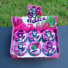 Gorilla Rolling Stars Purple Zinc Alloy Tobacco Grinder, 4 Lay Ø 63 Metal Herb Grinder, Portable & Easy Clean Smoker Grinder, 6 PCS / Box