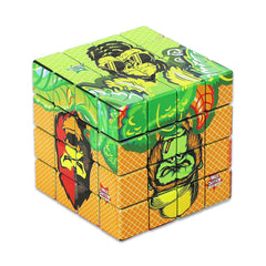 Gorilla Rolling Stars Cube Shape Biodegradable Plastic Tobacco Grinder, 4 Lay Ø 59 Plastic Herb Grinder, Portable & Easy Clean Smoker Grinder, 6 PCS / Box